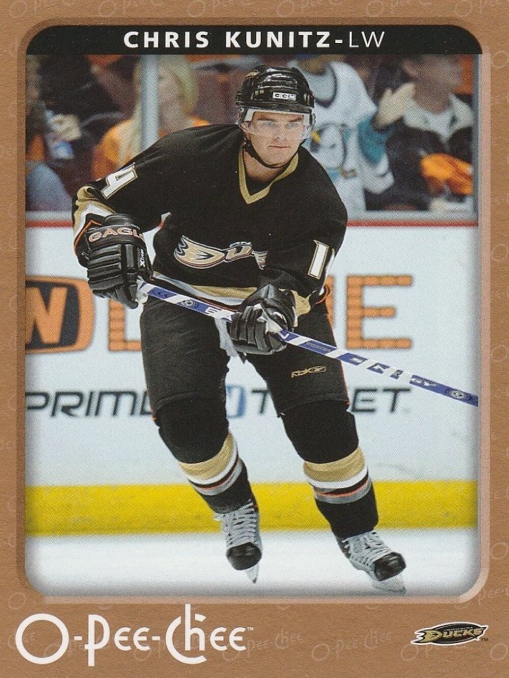 Chris Kunitz - 2006/2007 O Pee Chee Hockey Card